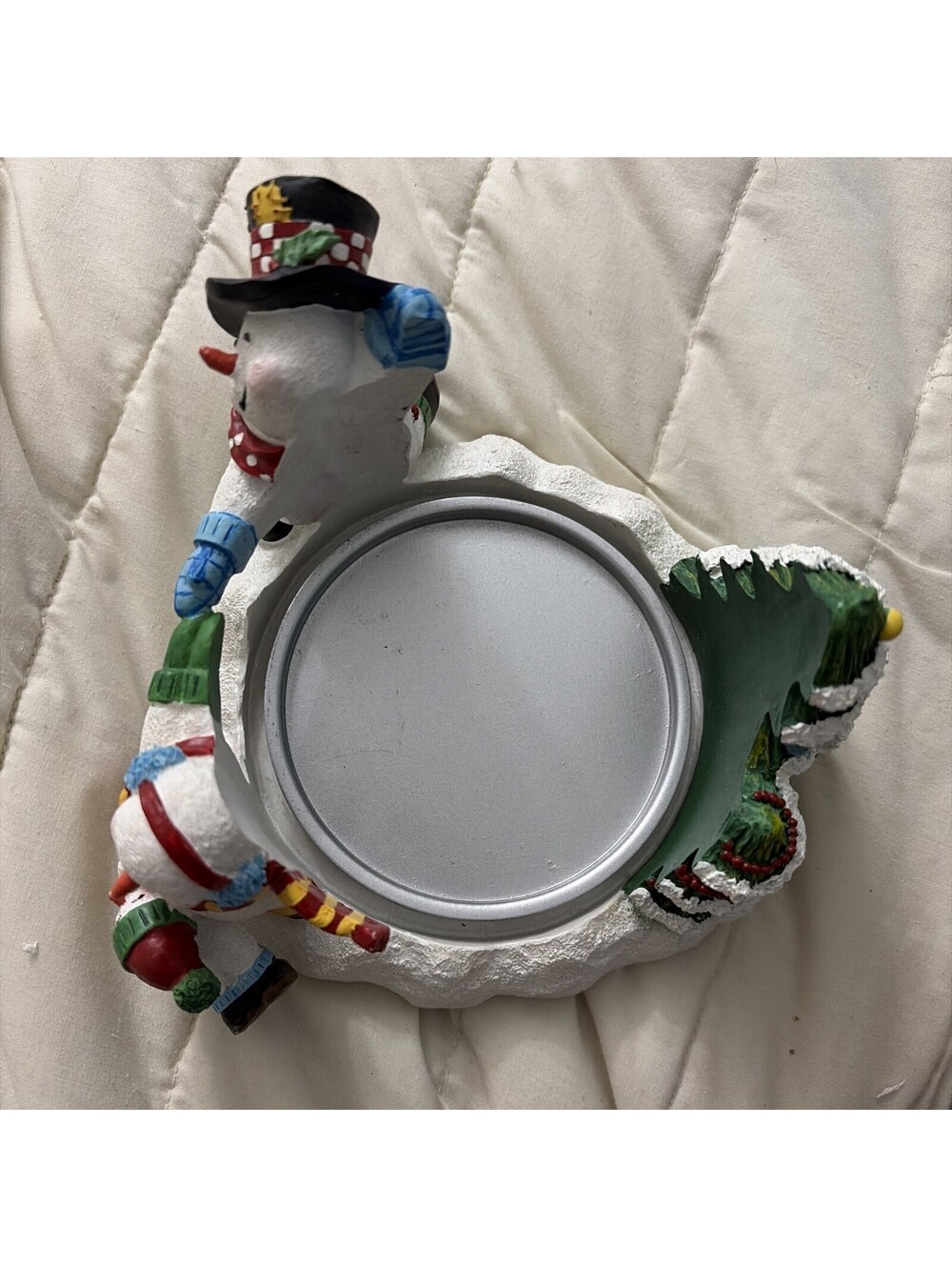 PartyLite Christmas Snowbell Tealight and Pillar Candle Holder